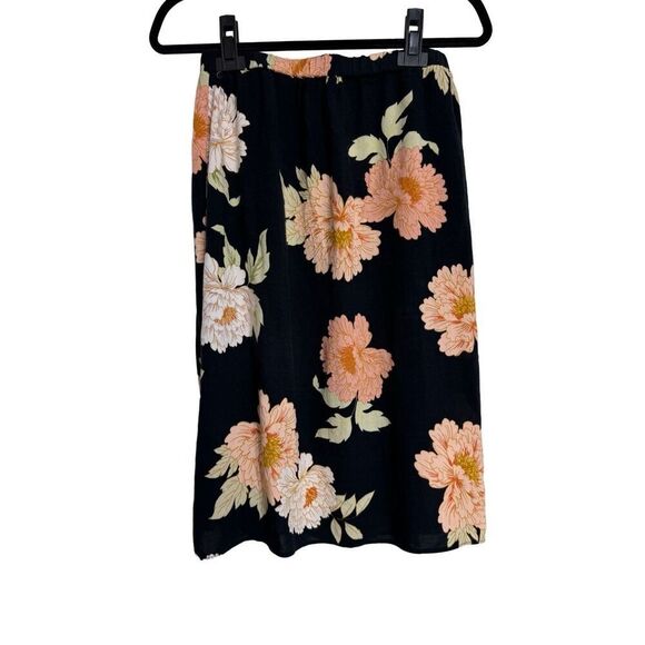 ASOS Skirt Womens Size 6 Black Floral Print Mini Skirt Viscose Flowy Summer - Picture 2 of 11